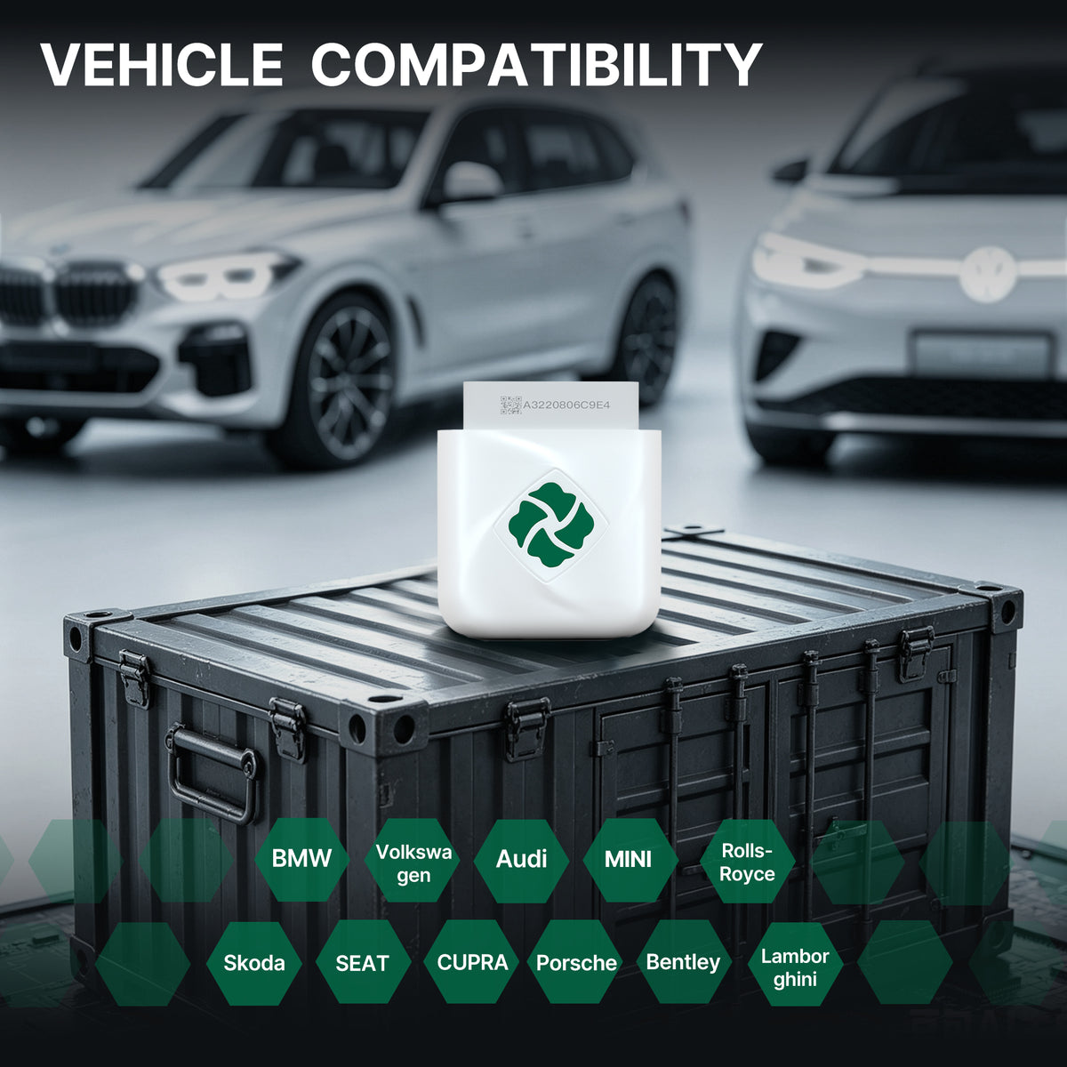 DFirst 201BT Bluetooth OBD2 scanner compatible with BMW, Volkswagen, Audi, Škoda and SEAT vehicles