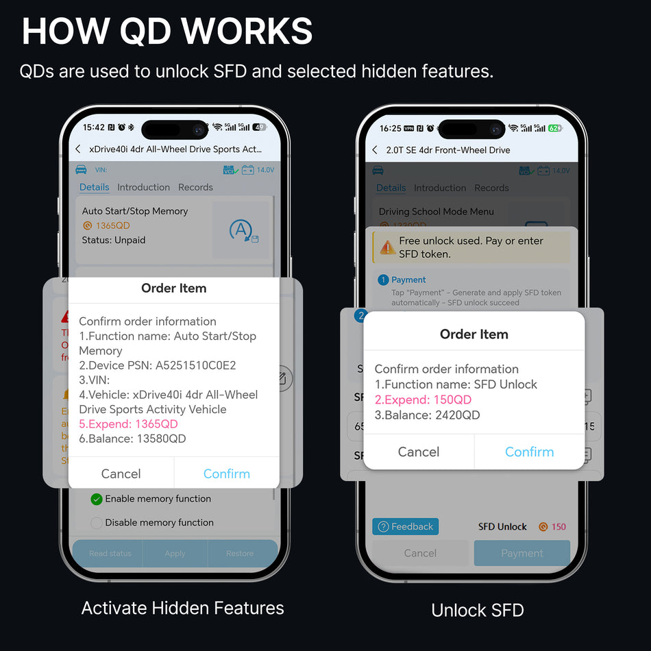 800QD credits for SFD unlock and hidden feature activation